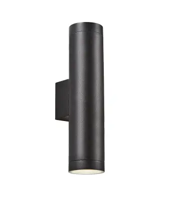 Morro Up &amp; Down Wall Light in Black Finish